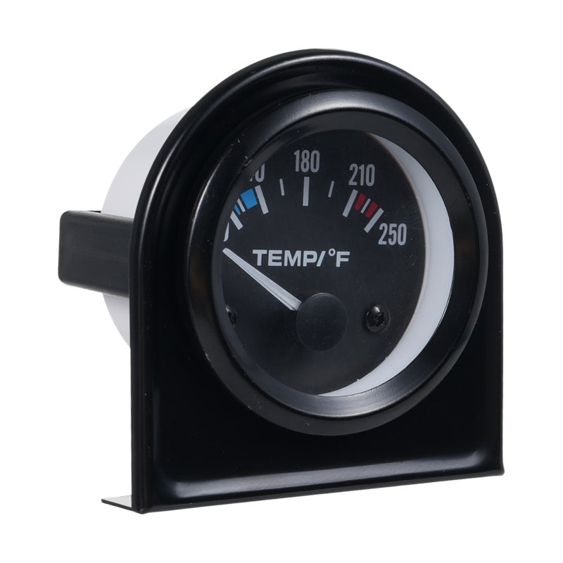 Water Temperature Gauge 12V Black: Precision Monitoring Coolant Temp Gauge - Enhanced Visibility Temp Gauge for 12V Cars, Trucks, RVs, UTVs, Motorcycles and Boats - Image 5