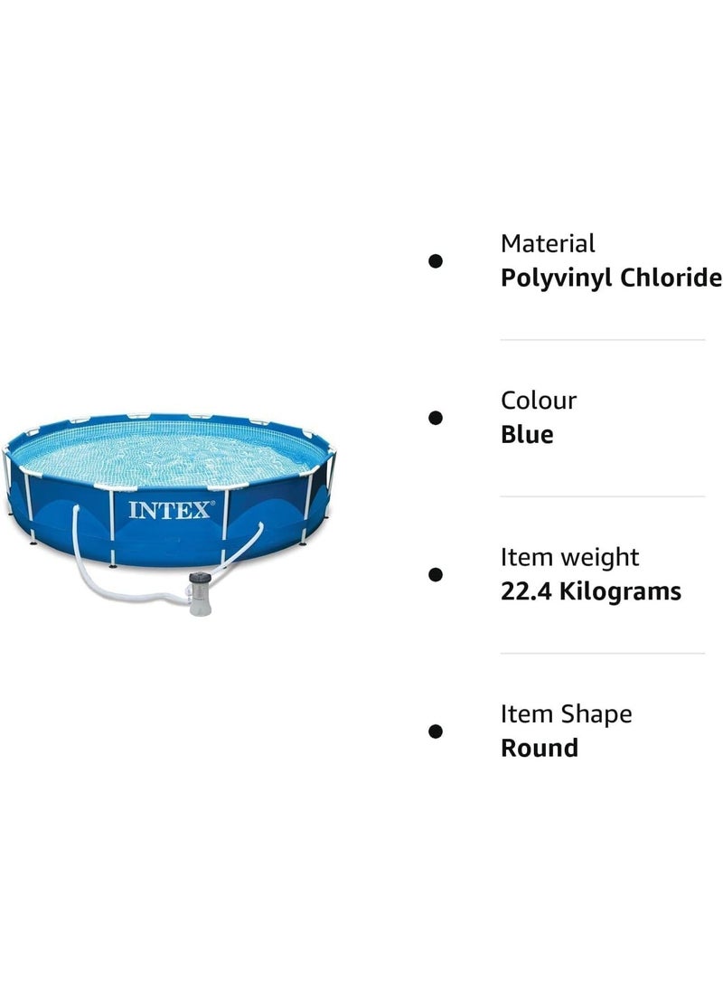 INTEX Metal Frame Pool Set Blue 12 Ft X 30 Inch  - Image 3