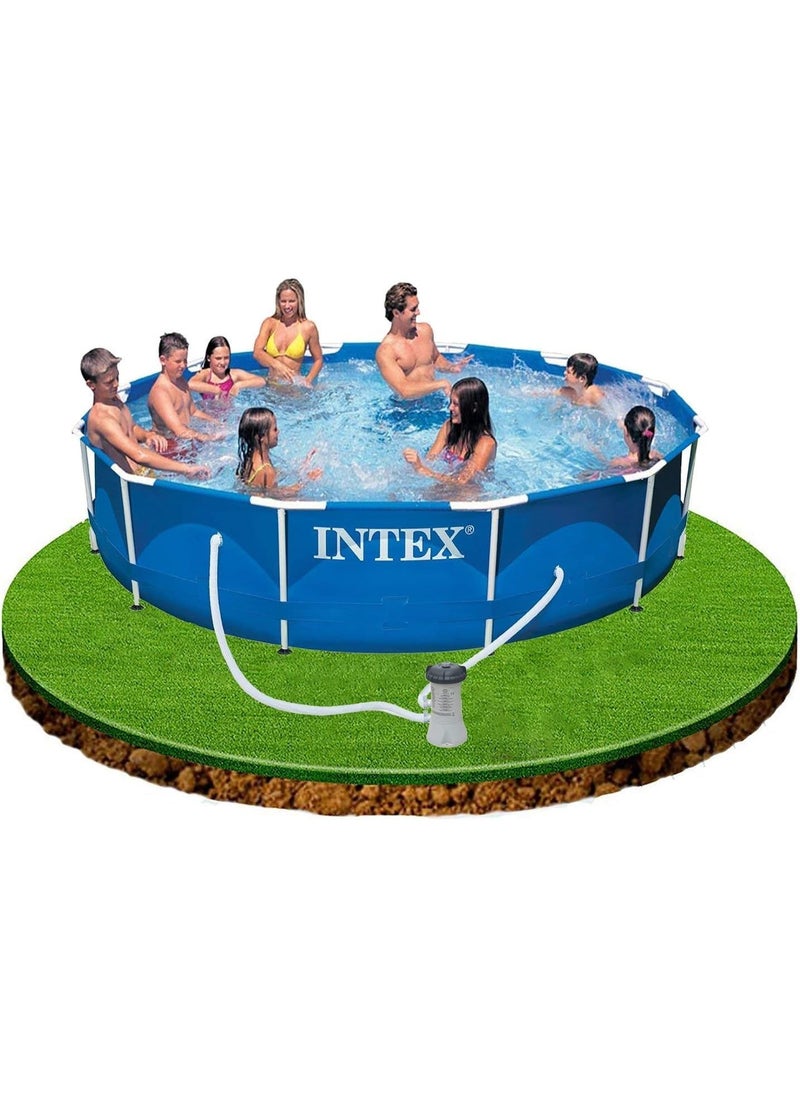 INTEX Metal Frame Pool Set Blue 12 Ft X 30 Inch  - Image 5