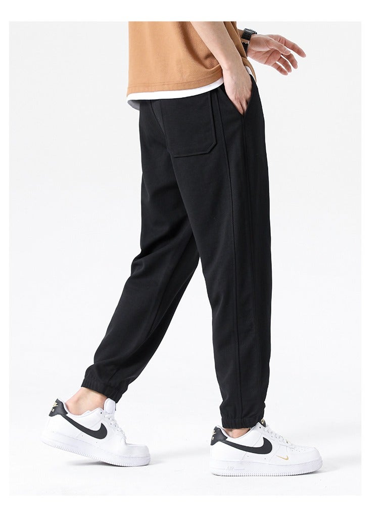 Fashionable Men's Casual Minimalist Style, Easy Matching Foot Binding Sweatpants  - Image 3