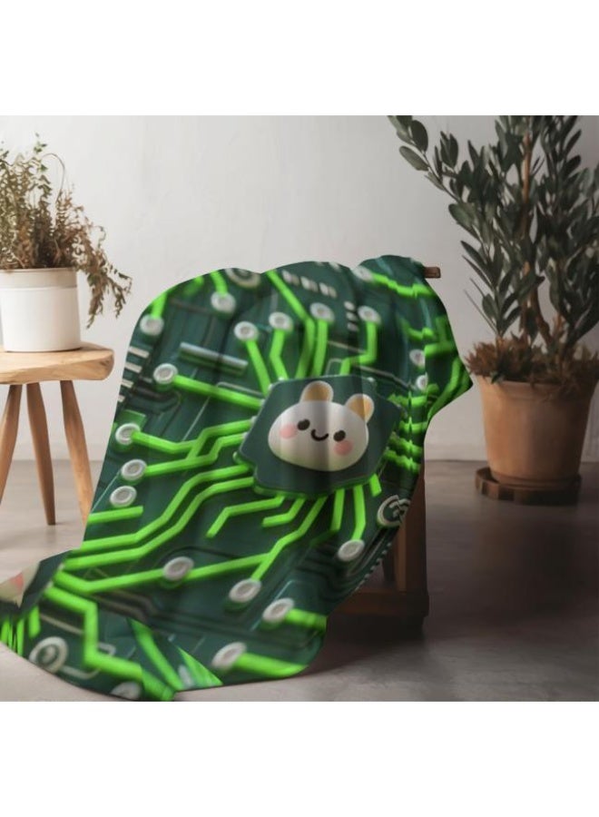 general Baby and children's cartoon flannel thin blanket (warm and comfortable, suitable for sleep, game use) 70cm*100cm - Image 4