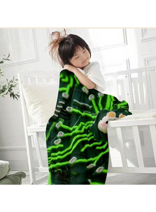 general Baby and children's cartoon flannel thin blanket (warm and comfortable, suitable for sleep, game use) 70cm*100cm - Image 1