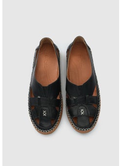 eclipse Black Leather Women's Shoes  - Image 5