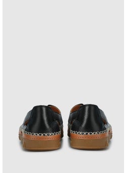eclipse Black Leather Women's Shoes  - Image 4