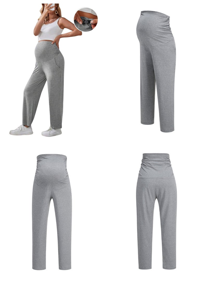 RedMapleTEK 3-PACK Maternity Leggings，Workout Activewear Yoga Pregnancy Pants over the Belly Buttery Soft  - Image 2