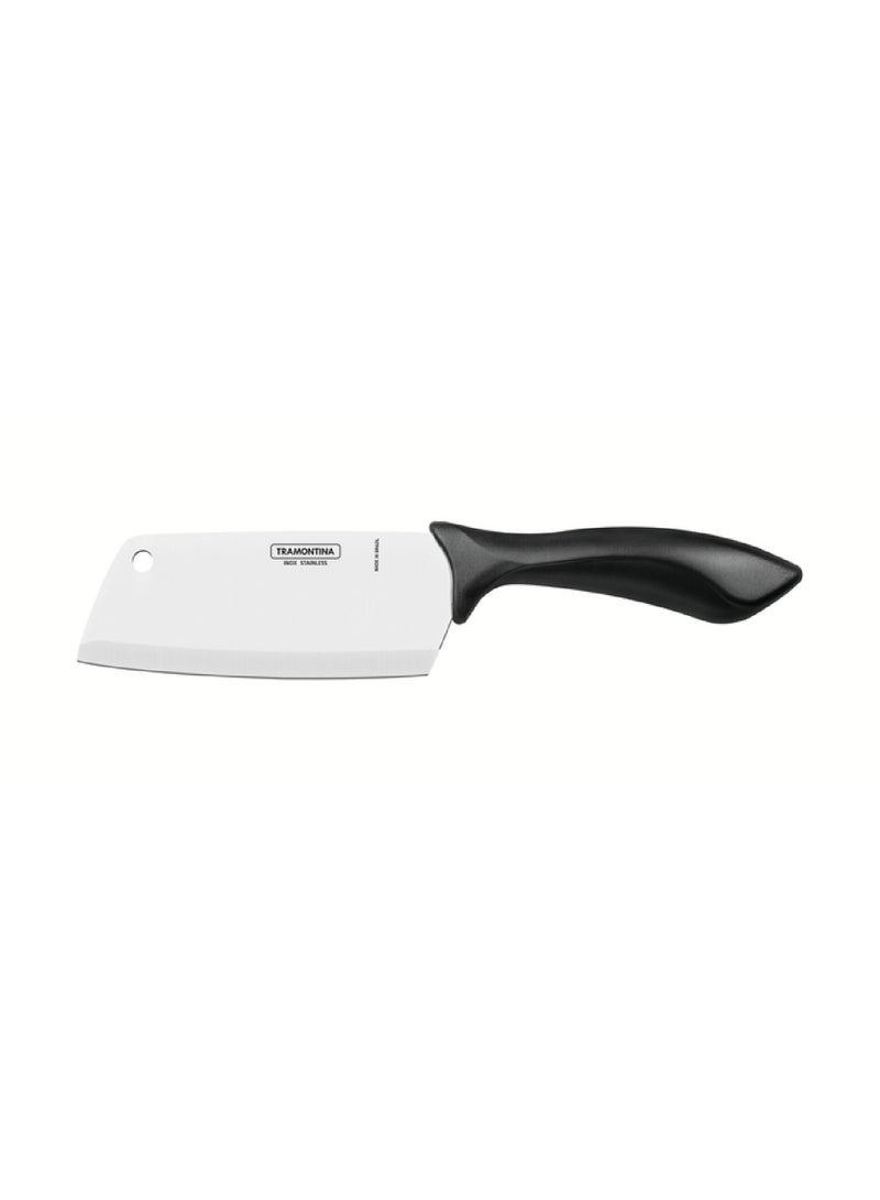 Tramontina Affilata 5 inches Cleaver with Stainless Steel Blade and Black Polypropylene Handle - Image 1