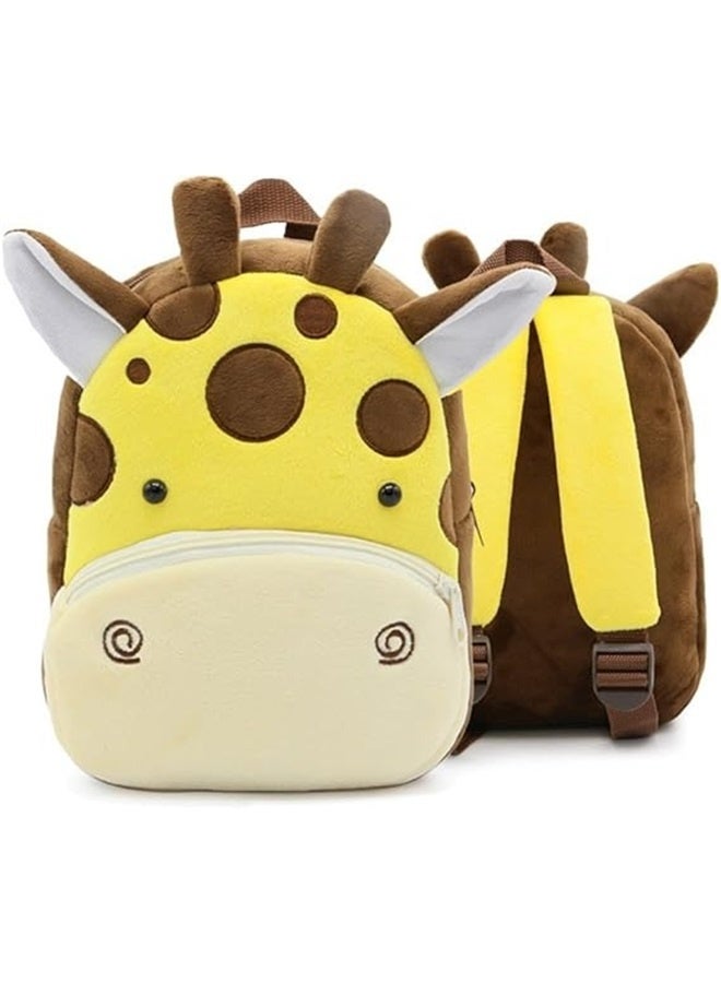 Animal giraffe Cute Toddler Crossbody Bag Plush Animal Cartoon Mini Travel Bag for Baby Girl Boy 2-6 Years  - Image 1
