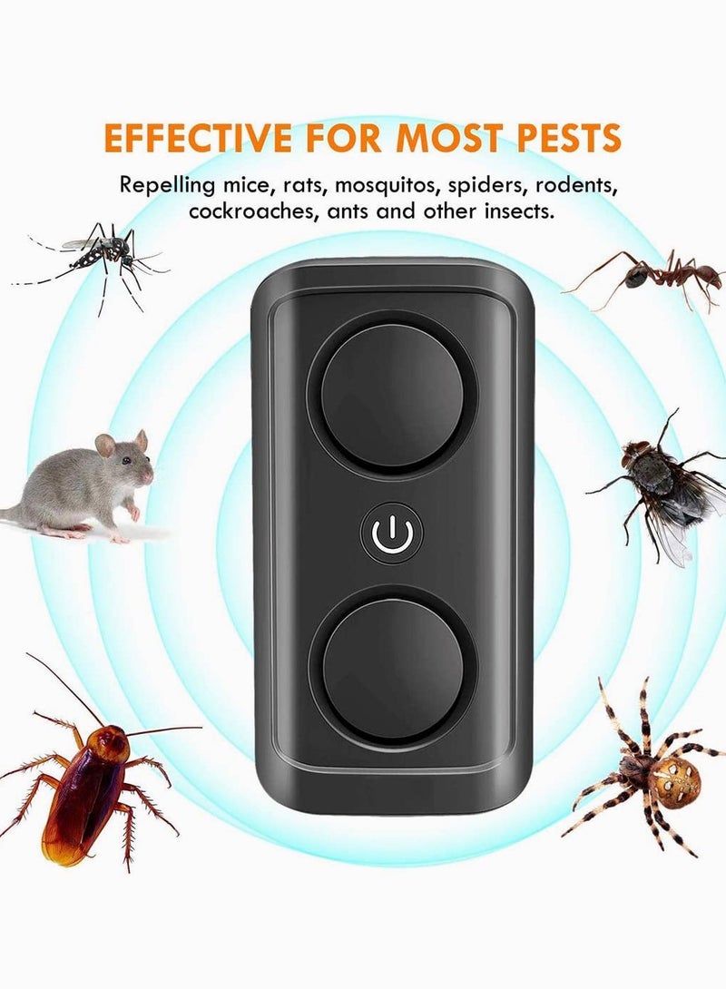 SYOSI Ultrasonic Pest Repeller Plug in Mouse Deterrent  Black - Image 2
