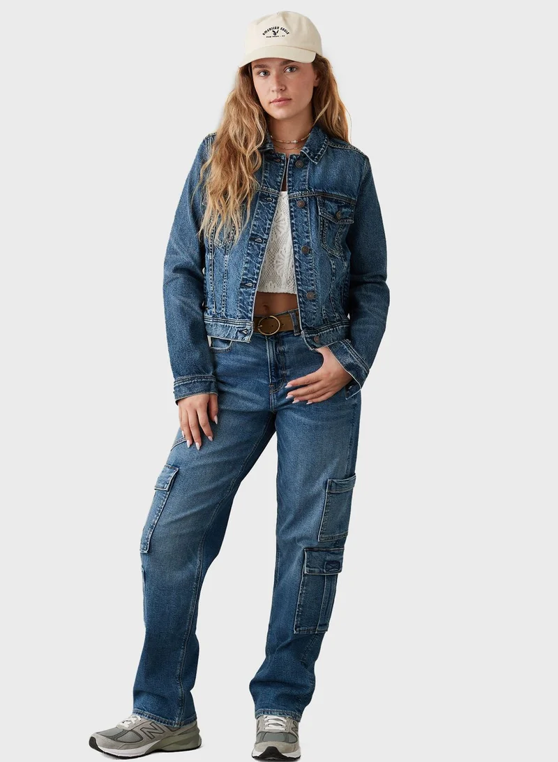 امريكان ايجل Pocket Detail Denim Jacket