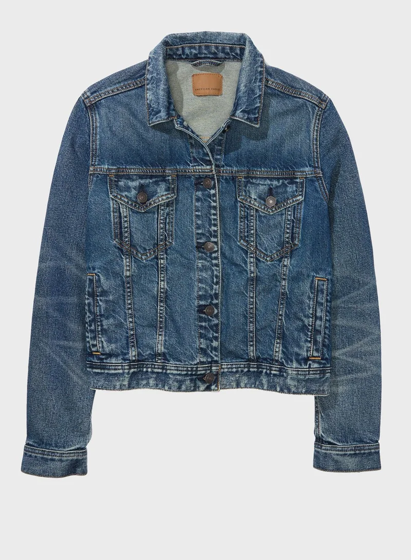 امريكان ايجل Pocket Detail Denim Jacket