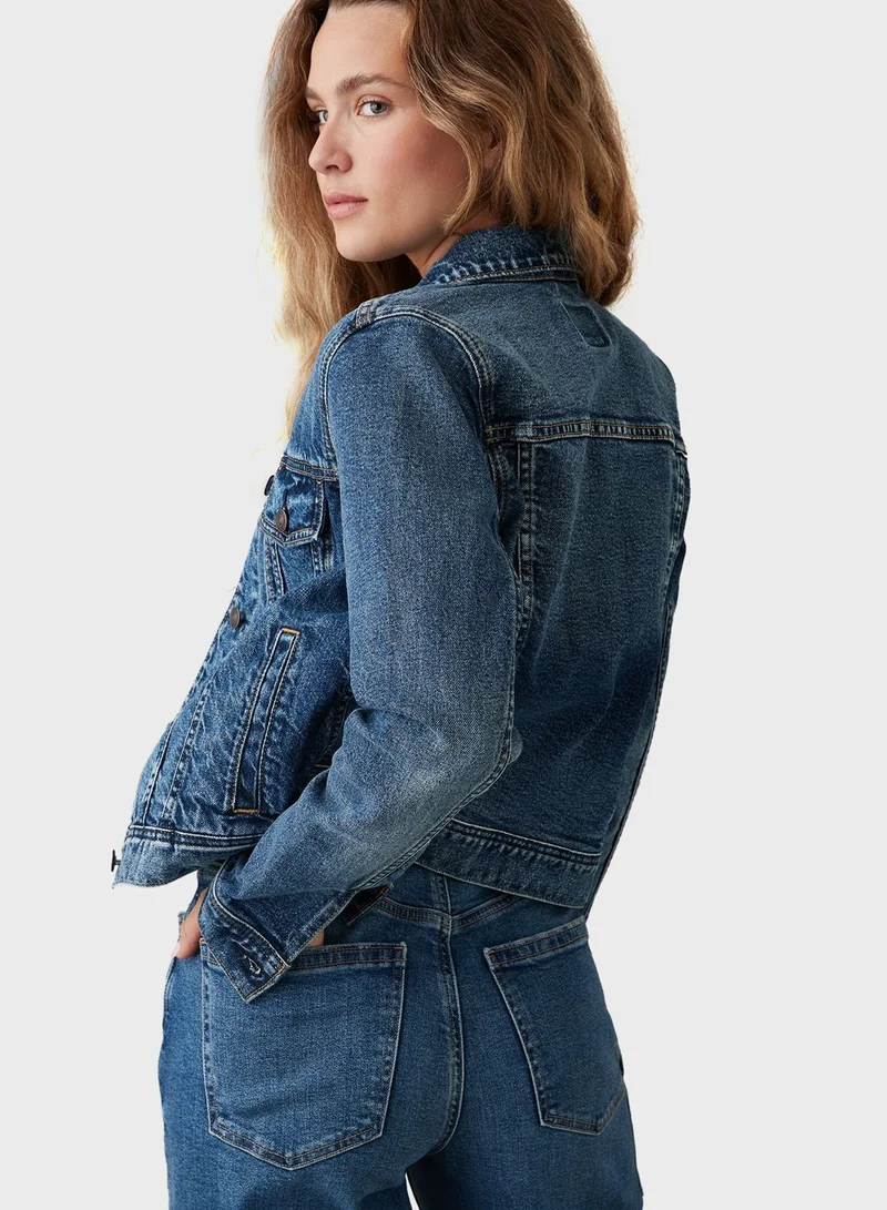 امريكان ايجل Pocket Detail Denim Jacket
