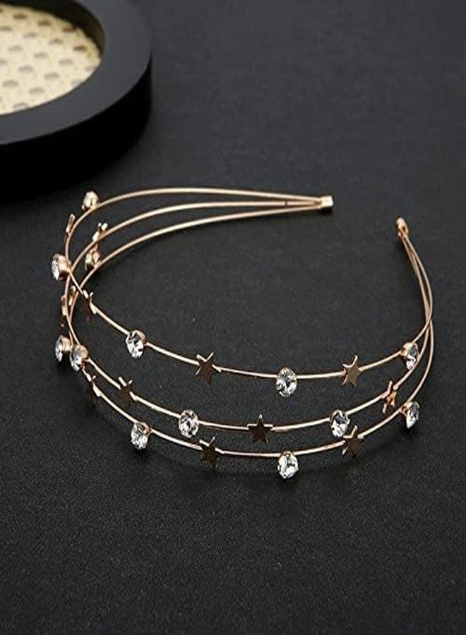 xinxingin 3 PCS Butterfly Hairbands for Women and Girls, Elegant Hair Tiara Set for Weddings, Parties, Birthdays, Adjustable Crown for Girls and Women - Image 3