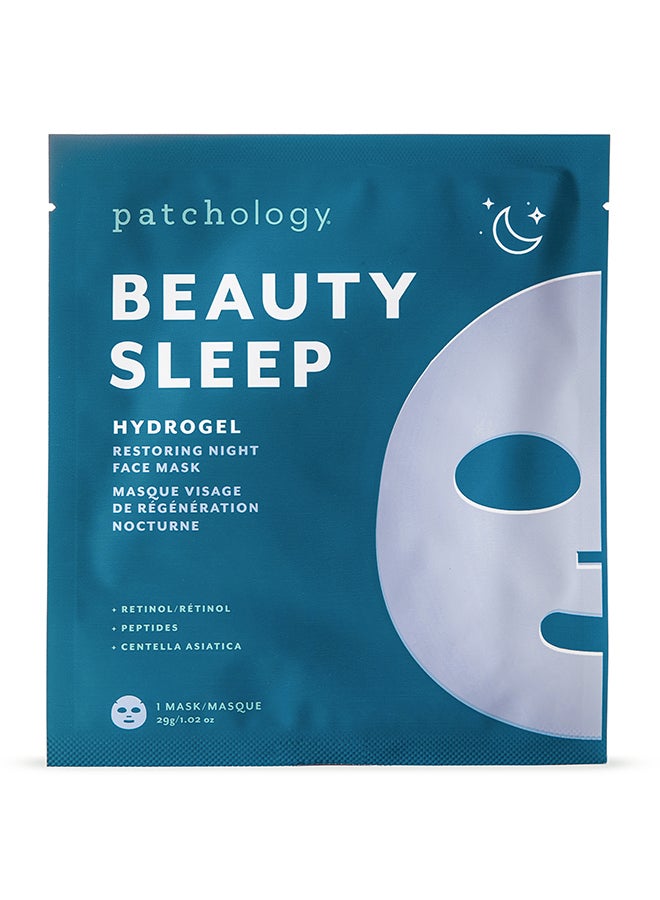 Patchology Beauty Sleep Hydrogel Mask – Overnight Renewal for Dull Skin, Retinol & Blue Lotus, Regenerating Mask for Texture Relief 1 Count - Image 1