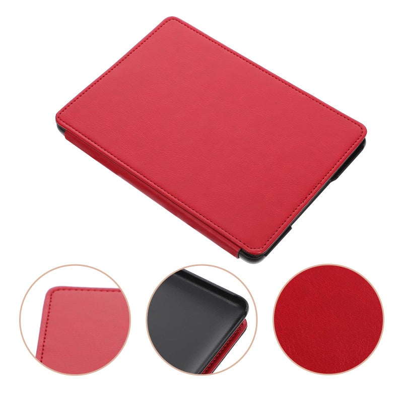Red Leather Case Cover With Stand For Kindle Paperwhite E-Reader Ultra Thin Protection - Image 5