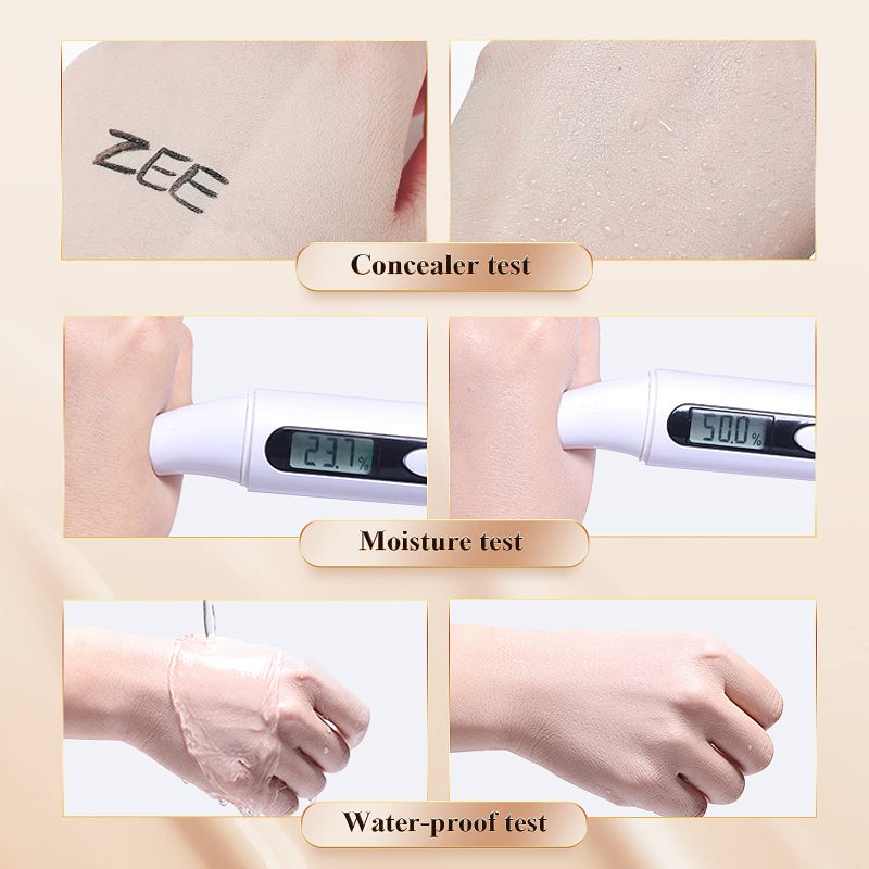 OETUIOW Mushroom Head Air Cushion CC Cream Strong Concealer, Moisturizing BB Cream Makeup Base Primer Even Skin Tone for All Skin Types, Face Makeup Cushion Foundation Long Lasting (Buff Beige) - Image 5