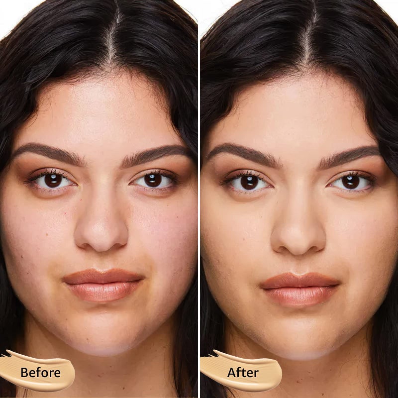 OETUIOW Mushroom Head Air Cushion CC Cream Strong Concealer, Moisturizing BB Cream Makeup Base Primer Even Skin Tone for All Skin Types, Face Makeup Cushion Foundation Long Lasting (Buff Beige) - Image 3