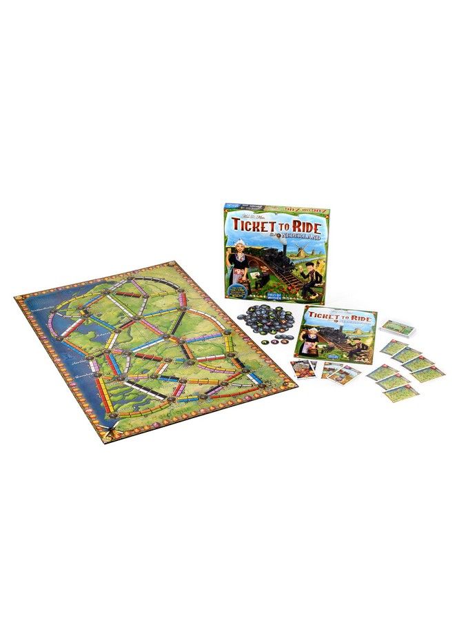 Days of Wonder Ticket To Ride Nederland Board Game Expansion ; Train Routebuilding Strategy Game ; Fun Family Game For Kids And Adults ; Ages 8+ ; 25 Players ; Avg. Playtime 3060 Minutes ; Made By Days Of Wonder - Image 3