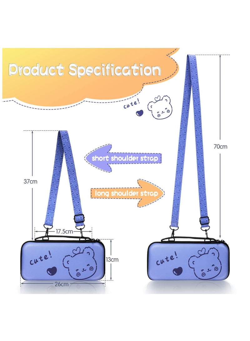 Y&D Rabbit Protective Case and Carrying Case, Soft Slim Cover for Console Controllers, Hard Shell Travel Bag with 12 Game Card Slots (Compatible Switch) - Image 5