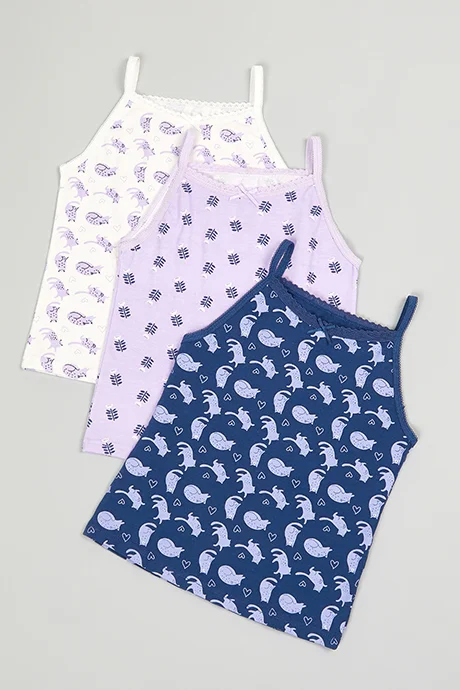 أر أند بي 3 Pack Printed Camisoles