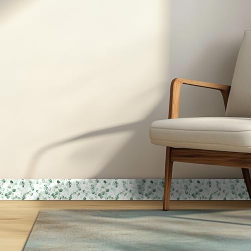 HOMETITUTE Wallpaper Border Peel and Stick Wall Decor PVC Botanical Wall Border 4x196 Inch for Kitchen Bathroom Bedroom Self Adhesive Wallpaper Border for Accent Walls - Image 3