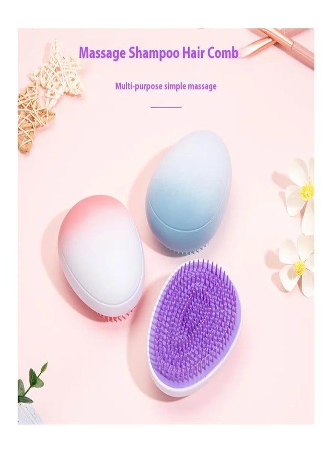 Digital Shoppy Small Solid Color Cute Hairdressing Comb (Grape Purple) - Image 4