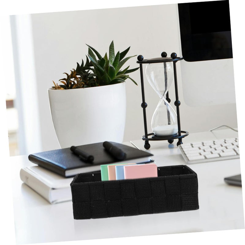Coffee Woven Nylon Storage Basket Organizer For Bathroom And Makeup - Image 5