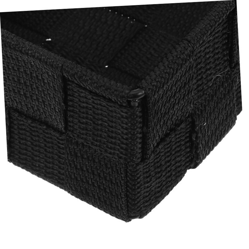 Coffee Woven Nylon Storage Basket Organizer For Bathroom And Makeup - Image 4