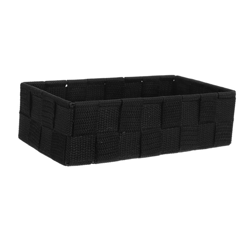 Coffee Woven Nylon Storage Basket Organizer For Bathroom And Makeup - Image 2