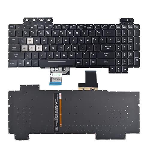 SUNMALL Replacement Keyboard Compatible with Asus TUF Gaming FX505 FX505DD FX505DV FX505DU FX505DY FX505GD FX505GE FX505GM FX505GT TUF705DD TUF705DT TUF705DUFX86 Serie RGB Backlight - Image 1