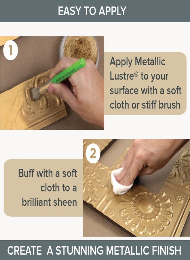 DecoArt Deco Art Metallic Lustre Wax Finish, 1 oz, Lavish Green - Image 5