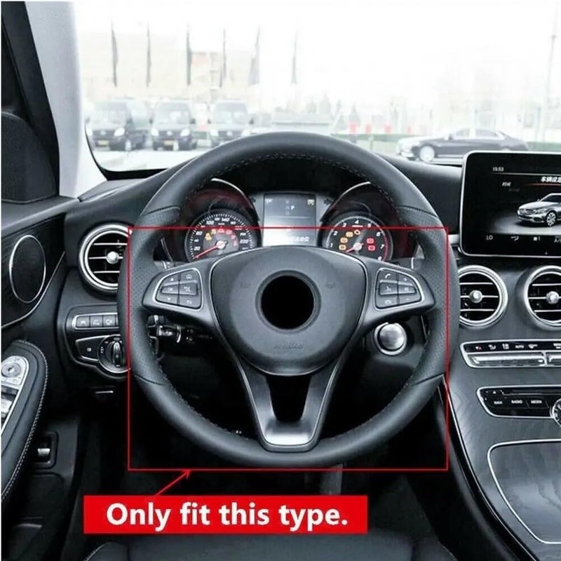 Wivplex Carbon Fiber Steering Wheel Trim Cover for Benz - Image 3