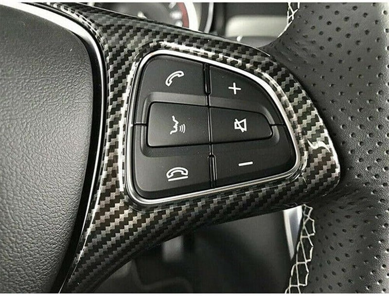 Wivplex Carbon Fiber Steering Wheel Trim Cover for Benz - Image 5