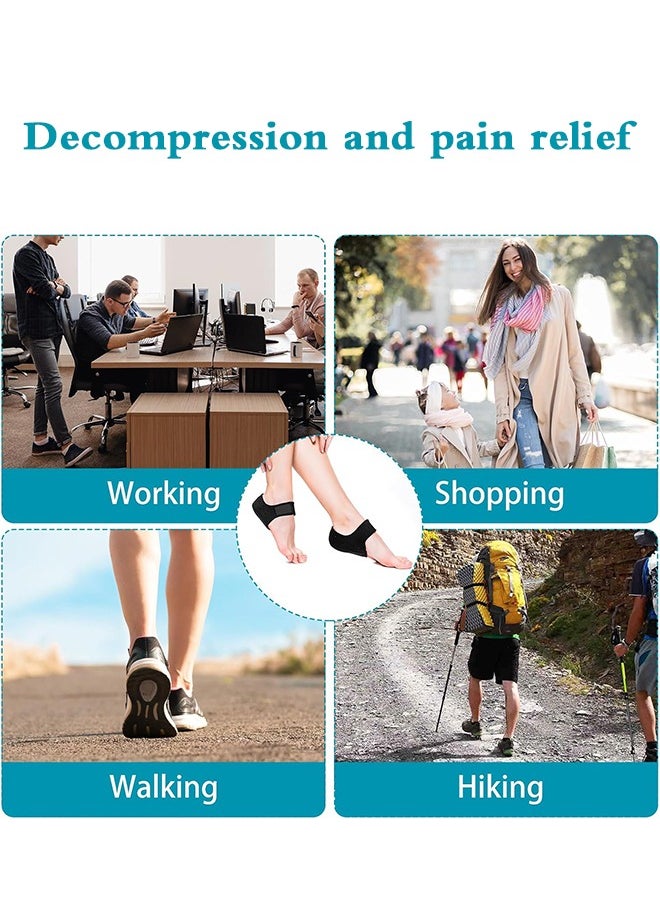 Lemon Plantar Fasciitis Socks with Arch Support Heel Protector for Plantar Fasciitis and Heel Pain Relief, Achilles Tendinitis, Dry Cracked Heels, Cushioned Heel Cups for Men & Women, 1 Pair  - Image 4