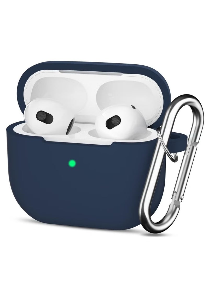 Protective Shockproof Silicone Case Cover for Apple AirPods 3 3rd Generation Dark Blue - Image 1