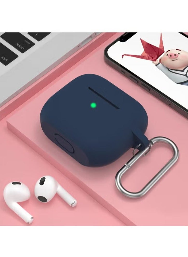 Protective Shockproof Silicone Case Cover for Apple AirPods 3 3rd Generation Dark Blue - Image 2