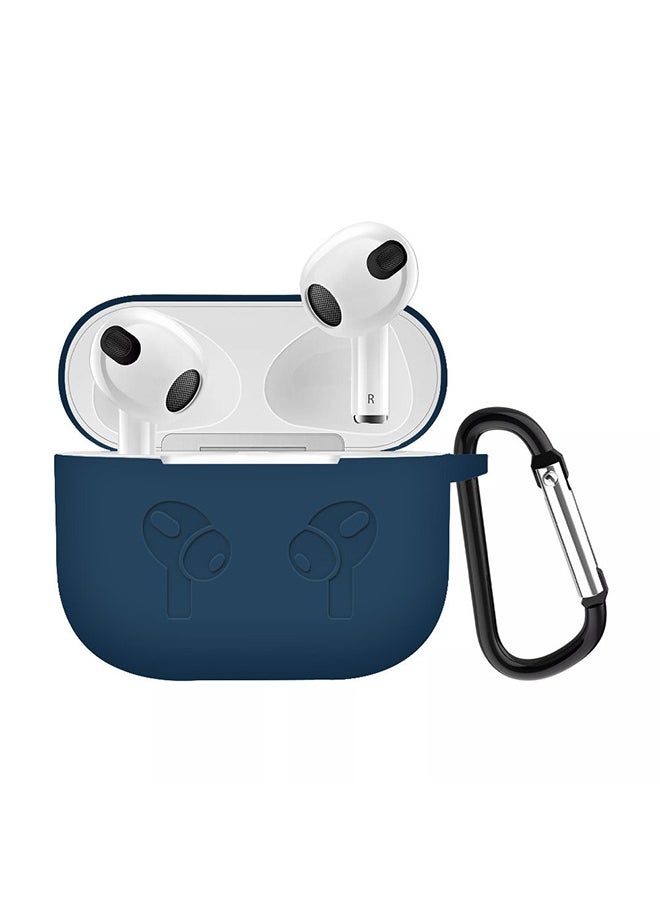 Generic - Protective Shockproof Silicone Case Cover for Apple AirPods 3 3rd Generation Dark Blue - Image 1