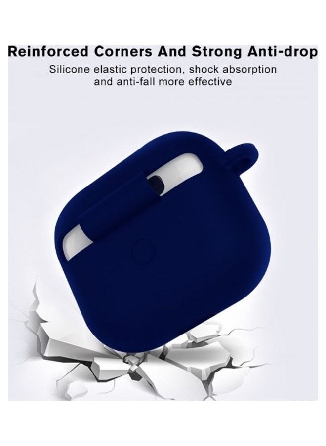 Generic - Protective Shockproof Silicone Case Cover for Apple AirPods 3 3rd Generation Dark Blue - Image 1