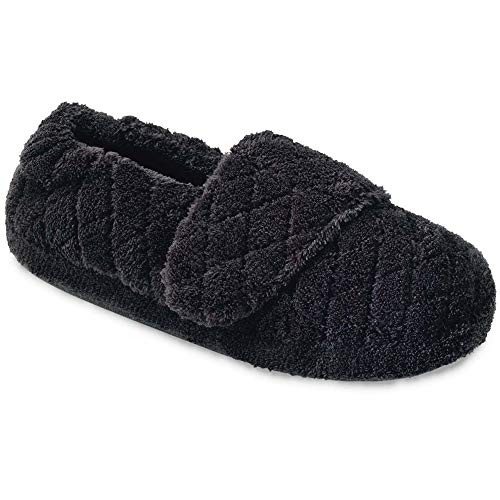Acorn Women's Adjustable Spa Wrap Slipper, Black, 8-9 - Image 2