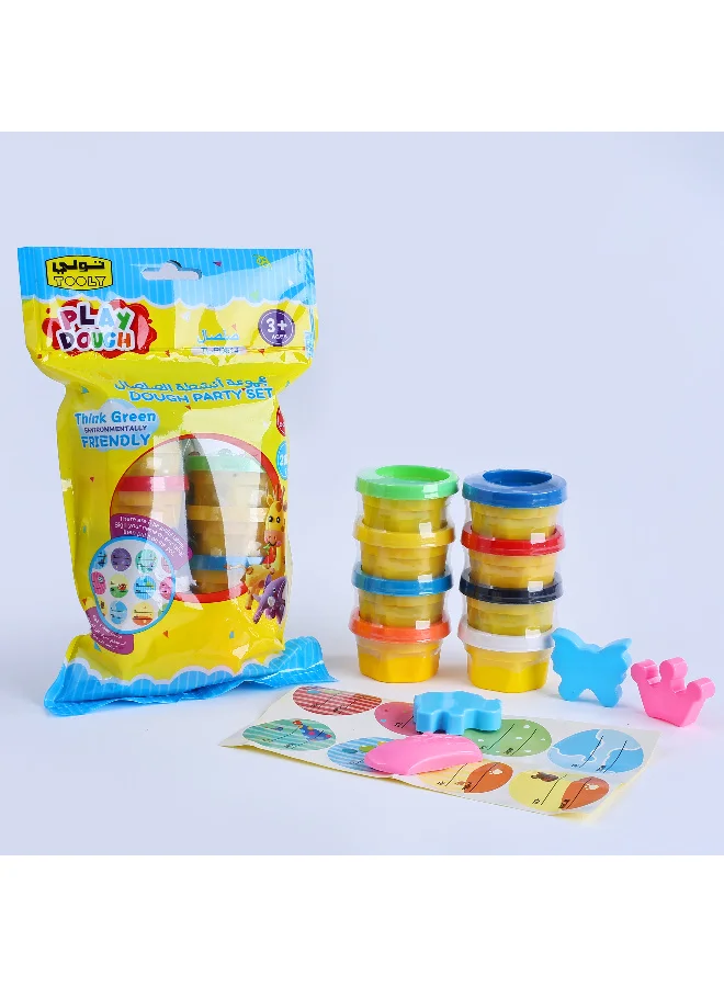 تولي مجموعة صلصال, معجون لعب, للأطفال  ناعم وآمن وبألوان متنوعة (8 قطع)