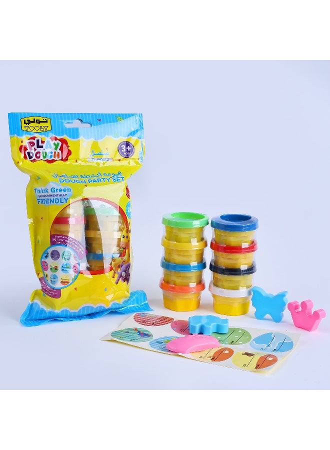 تولي مجموعة صلصال, معجون لعب, للأطفال  ناعم وآمن وبألوان متنوعة (8 قطع) - Image 1
