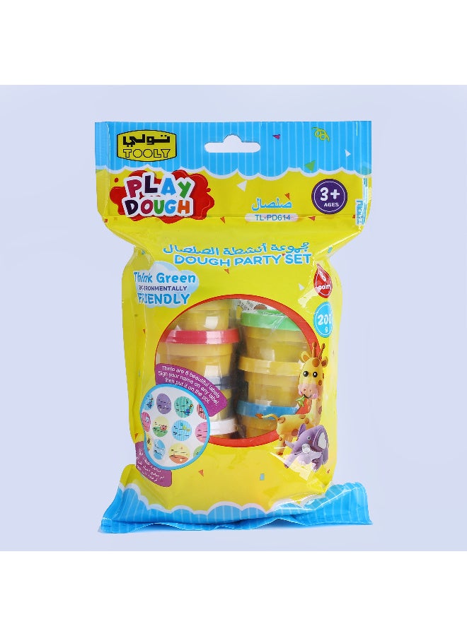 تولي مجموعة صلصال, معجون لعب, للأطفال  ناعم وآمن وبألوان متنوعة (8 قطع) - Image 3
