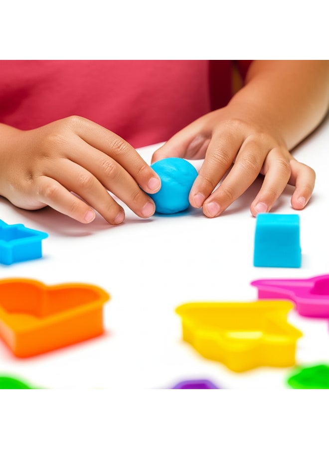 تولي مجموعة صلصال, معجون لعب, للأطفال  ناعم وآمن وبألوان متنوعة (8 قطع) - Image 4