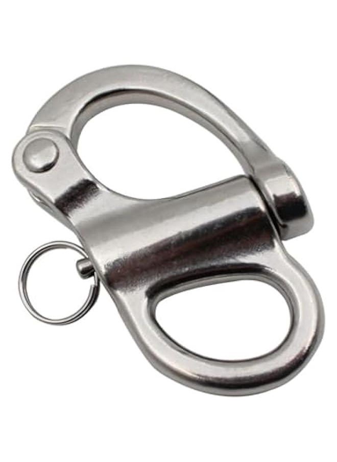 Generic Jaw Swivel Snap Shackle Stainless Steel for Sailboats Spinnakers Halyards &Diving 35mm Snap Shackle  - Image 1