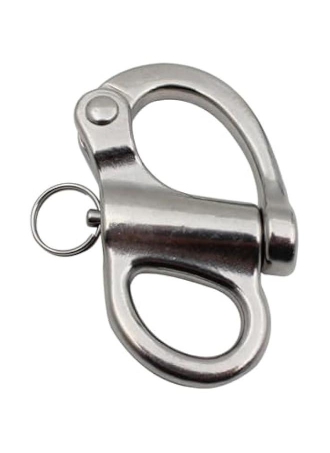 Generic Jaw Swivel Snap Shackle Stainless Steel for Sailboats Spinnakers Halyards &Diving 35mm Snap Shackle  - Image 4