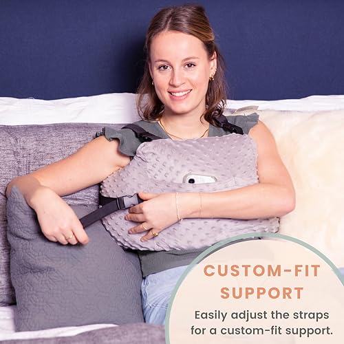 MOYOAMA Post Mastectomy Pillow –4 Pcs Protective Kit incl 1 Gel Pack, Seatbelt Cushion, Shower Lan- Breast Surgery Must Haves,Breast Reduction Recovery Supplies, Breast Augmentation,Post Op Essentials - Image 5