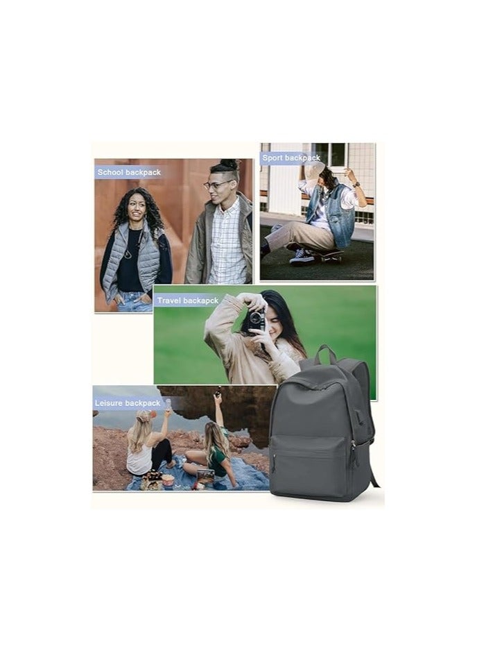 Raxoom School Backpack Black Waterproof Bookbag Casual Lightweight Travel Rucksack Daypack Backpacks for Men Women College High School Bags backpack for Boys Girls Teens - Image 5