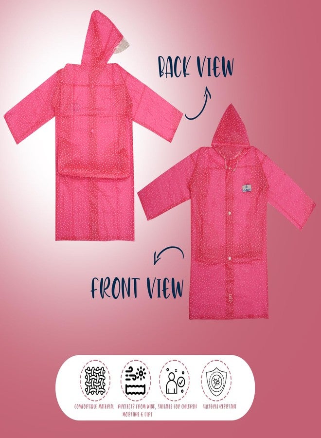 HACER Star Dash Raincoat for 11 to 12 Years Old Kids Waterproof Full Length Hood & Pockets Boys and Girls Rainwear Carry Bag Included- (Random, Size- 39, Set of 1) - Image 3