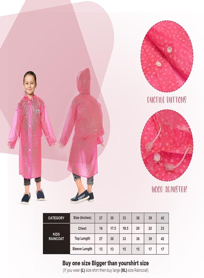 HACER Star Dash Raincoat for 11 to 12 Years Old Kids Waterproof Full Length Hood & Pockets Boys and Girls Rainwear Carry Bag Included- (Random, Size- 39, Set of 1) - Image 2