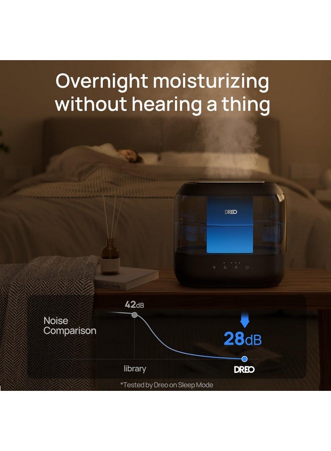 Dreo Dreo Humidifiers for Bedroom, Top Fill 4L Supersized Cool Mist Humidifier with Oil Diffuser and Nightlight, 32H Runtime, Quiet Ultrasonic Humidifiers for Home, Large Room, Baby Nursery and Plants  - Image 4
