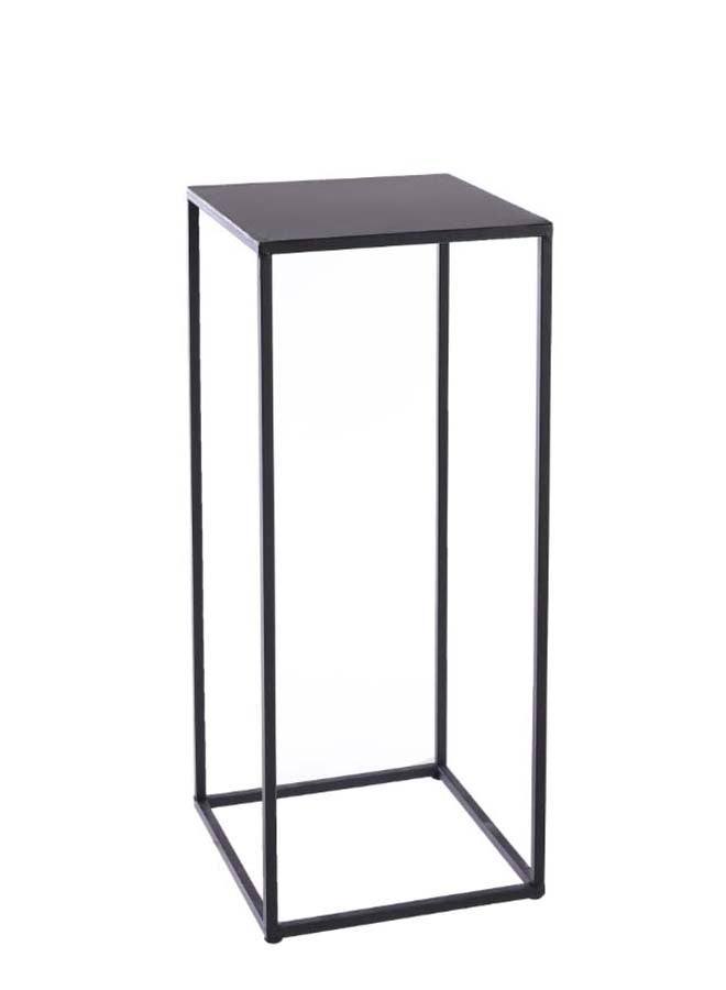 Edelman Quinty side table black - l25xw25xh60cm - EDEL-1079726 - SUNCOAST- Indoor / Outdoor SIDE TABLE/GARDEN TABLE/BALCONY TABLE - Image 1